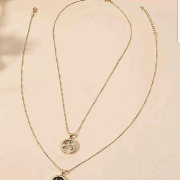 2pcs Zodiac Constellation Charm Necklace - Picture 3 of 3